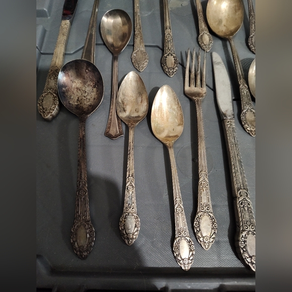 WM A Rogers AA‎ Heavy Oneida LTD 21 Piece Plated Flatware Set Old South - Picture 4 of 13